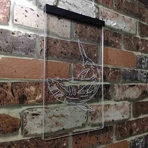 Shark Man Cave LED Light Sign - LED Gift Works