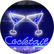 Cocktail Glasses Bar LED Light Sign - LED Gift Works