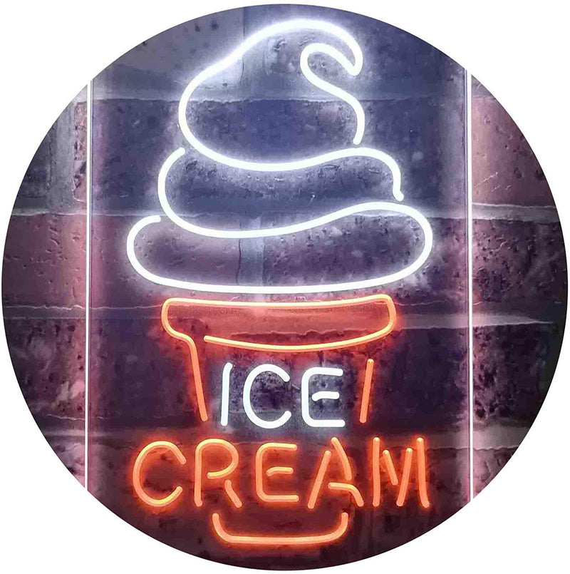 Ice Cream Cones LED Light Sign - LED Gift Works