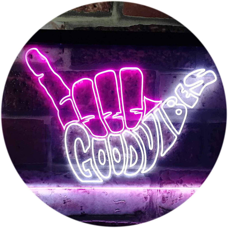 Good Vibes LED Light Sign - LED Gift Works