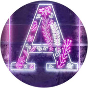 Family Name Letter A Monogram Initial LED Light Sign - LED Gift Works