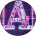 Family Name Letter A Monogram Initial LED Light Sign - Way Up Gifts