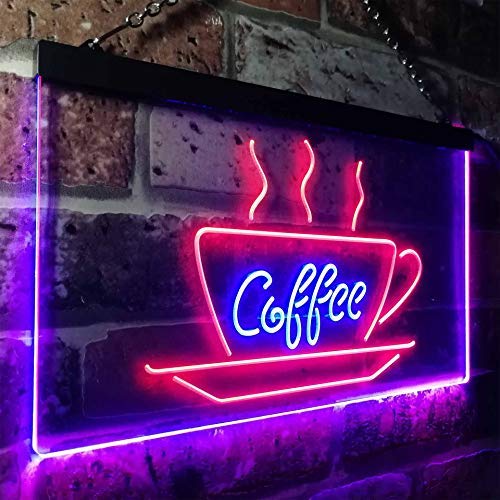 Coffee Cup LED Light Sign - LED Gift Works