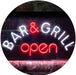 Bar & Grill Restaurant Open LED Light Sign - Way Up Gifts