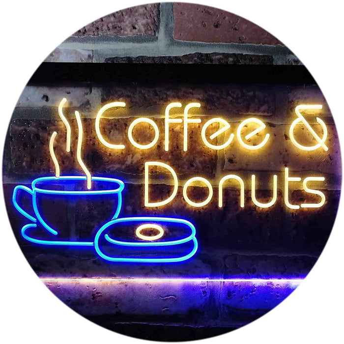 Coffee Donuts LED Light Sign - Way Up Gifts