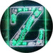 Family Name Letter Z Monogram Initial LED Light Sign - Way Up Gifts