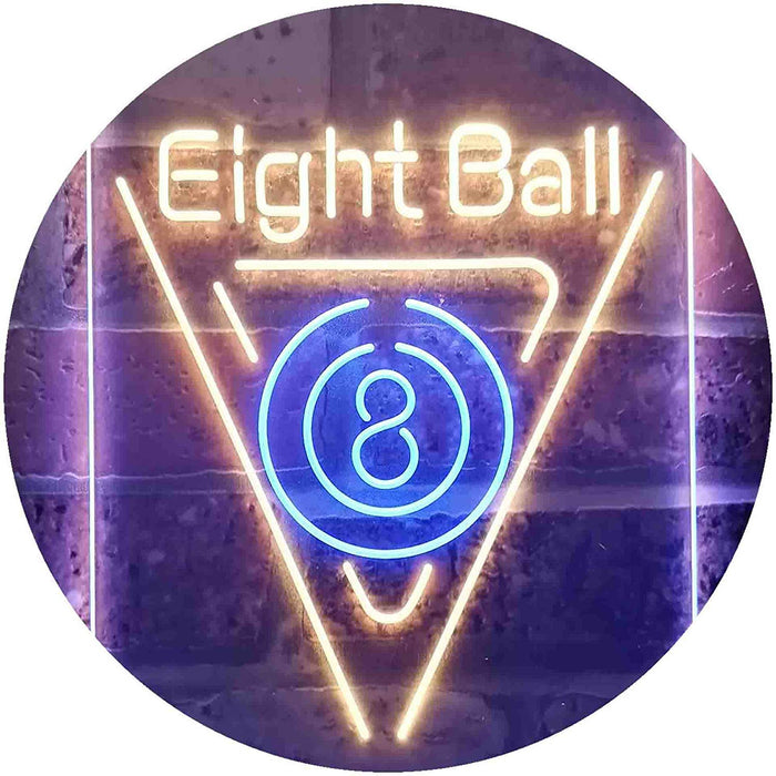 Eight Ball Pool Billiards LED Light Sign - Way Up Gifts