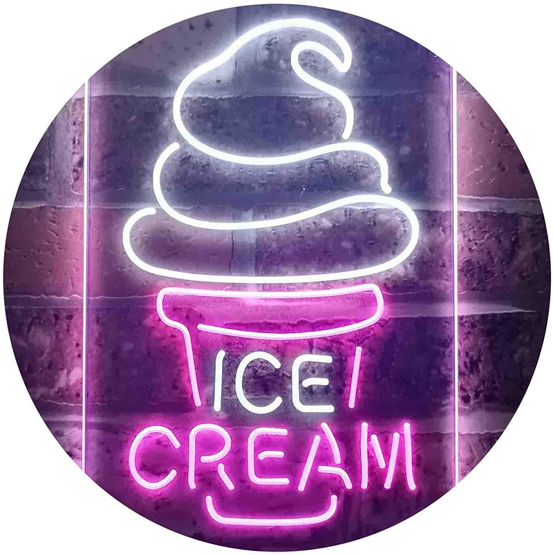 Ice Cream Cones LED Light Sign - LED Gift Works