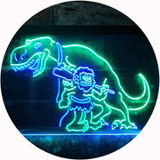 Caveman Dinosaur LED Light Sign - LED Gift Works