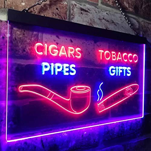 Cigar Pipes Tobacco Gifts LED Light Sign - Way Up Gifts