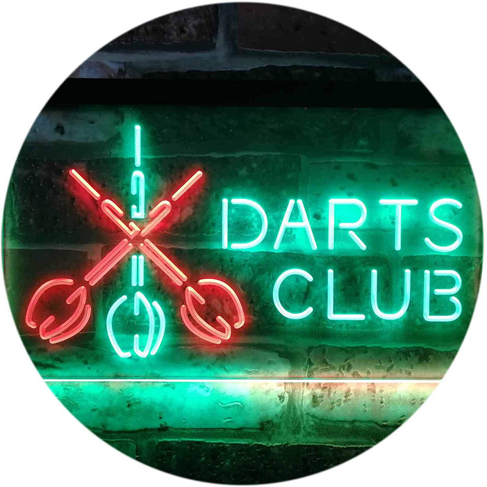 Darts Club LED Light Sign - Way Up Gifts