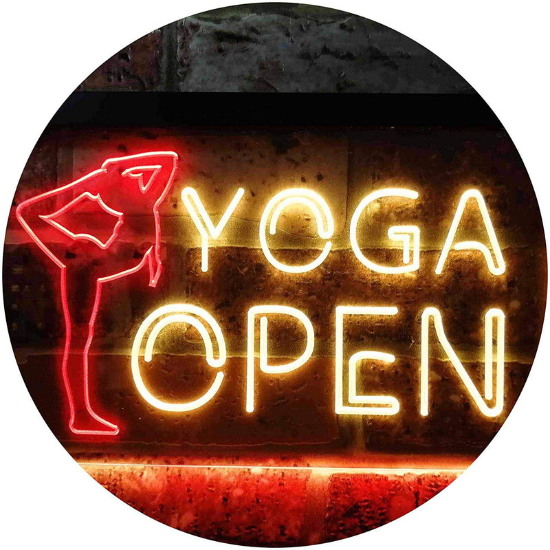 Open Yoga LED Light Sign - LED Gift Works