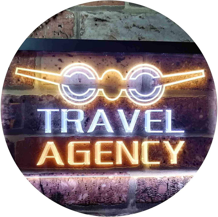 Travel Agency LED Light Sign - Way Up Gifts