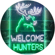 Hunting Store Cabin Decor Welcome Hunters LED Light Sign - LED Gift Works