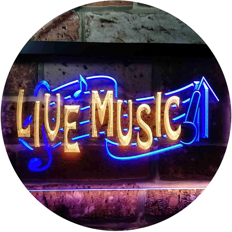 Live Music LED Light Sign - LED Gift Works