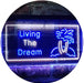 Paradise Island Living The Dream LED Light Sign - Way Up Gifts