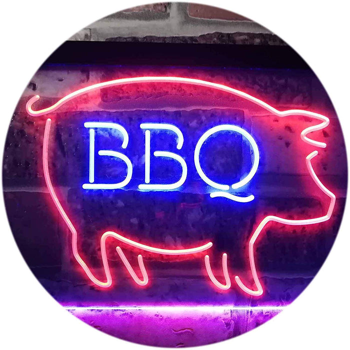 Pork Pig BBQ LED Light Sign - Way Up Gifts