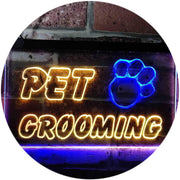 Paw Print Pet Grooming LED Light Sign - LED Gift Works
