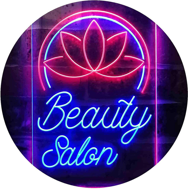 Flower Decor Beauty Salon LED Light Sign - LED Gift Works