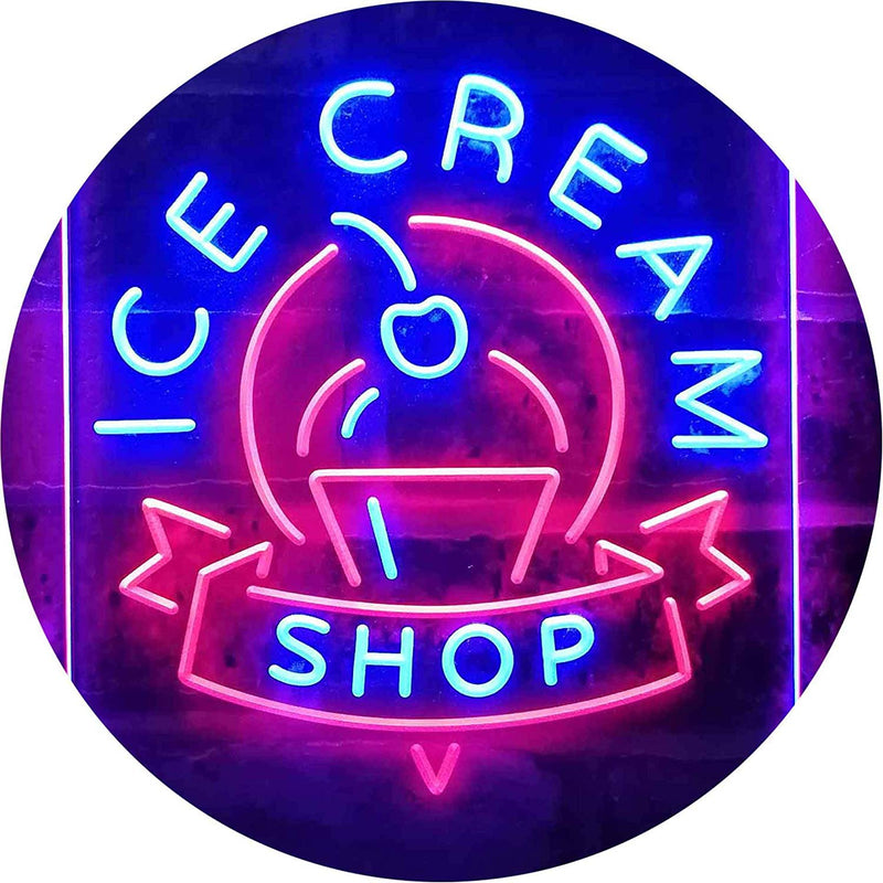 Ice Cream Shop LED Light Sign - LED Gift Works