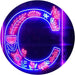 Family Name Letter C Monogram Initial LED Light Sign - Way Up Gifts