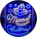 Merry Christmas Holly Leaves Star LED Light Sign - Way Up Gifts