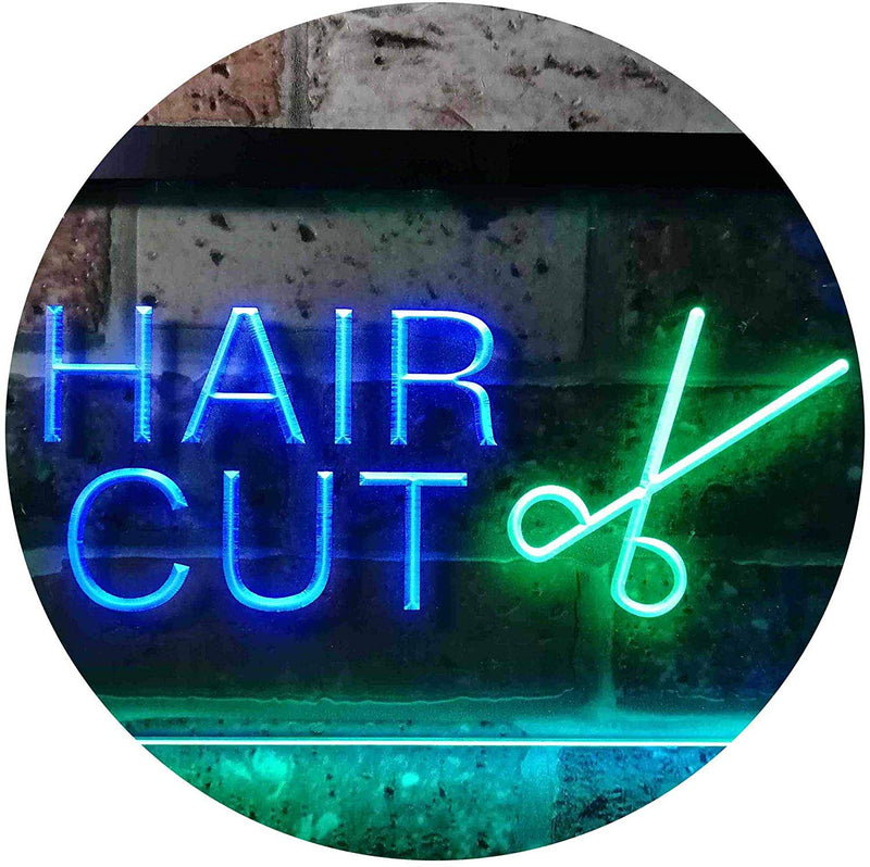 Barber Salon Hair Cut LED Light Sign - LED Gift Works