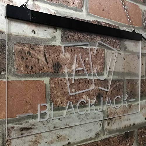 Poker Blackjack LED Light Sign - LED Gift Works