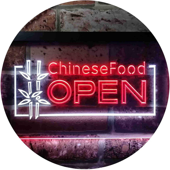 Open Restaurant Chinese Food LED Light Sign - Way Up Gifts