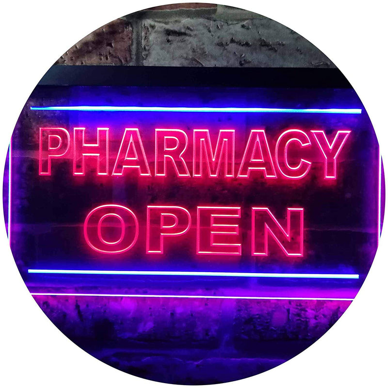 Pharmacy Open Shop LED Light Sign - LED Gift Works