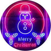 Merry Christmas Decoration Snowman LED Light Sign - LED Gift Works