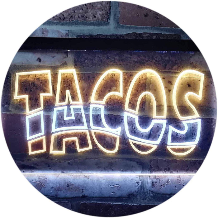 Mexican Restaurant Tacos LED Light Sign - Way Up Gifts