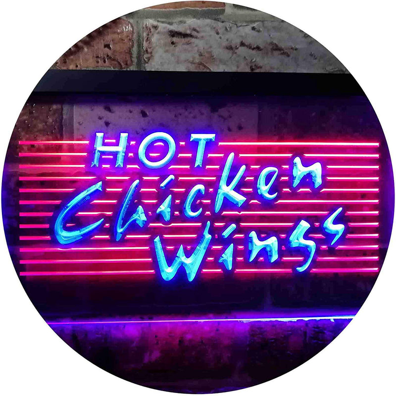 Hot Chicken Wings LED Light Sign - LED Gift Works