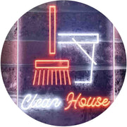 Clean House Helper Maid Service LED Light Sign - LED Gift Works