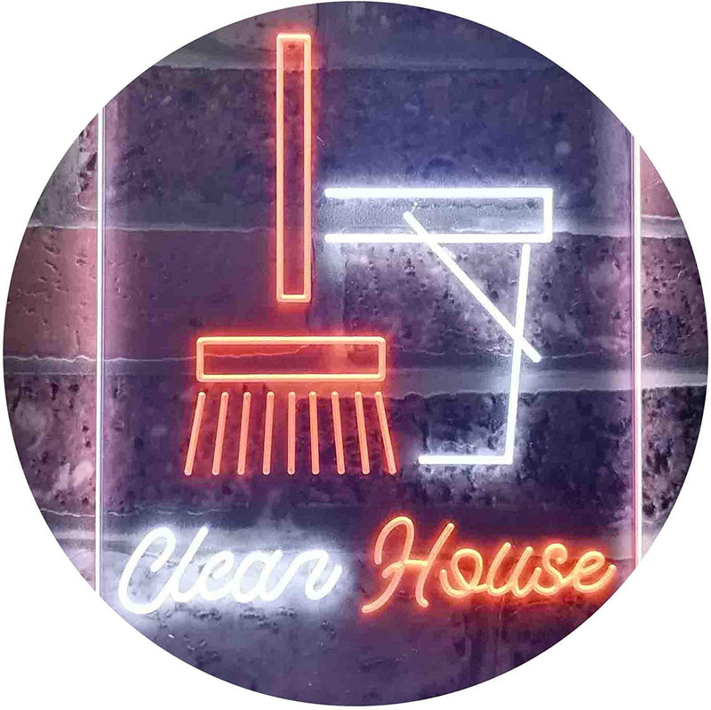 Clean House Helper Maid Service LED Light Sign - LED Gift Works
