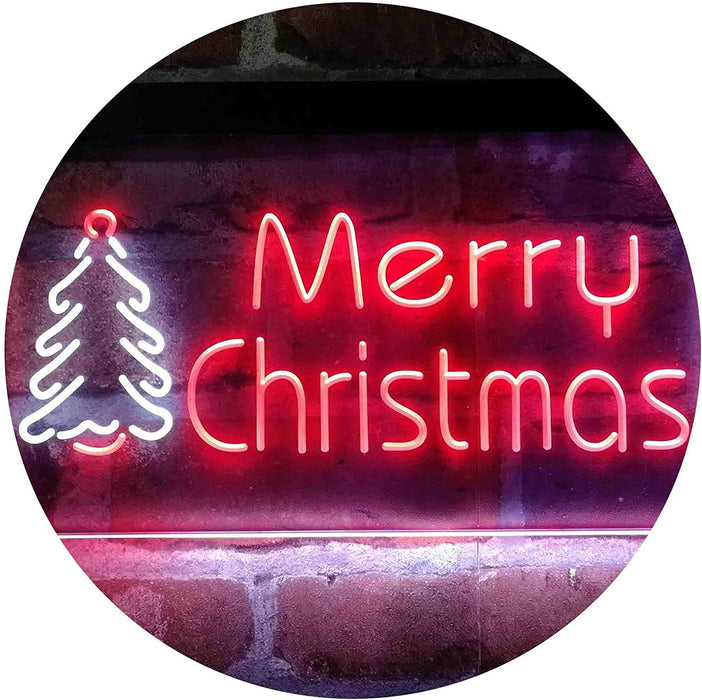 Merry Christmas Tree LED Light Sign - Way Up Gifts