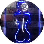 Lady Back Sexy Woman Man Cave LED Light Sign - LED Gift Works
