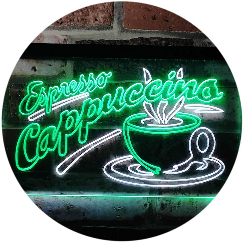 Coffee Shop Espresso Cappuccino LED Light Sign - LED Gift Works