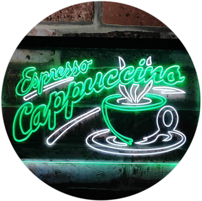 Coffee Shop Espresso Cappuccino LED Light Sign - Way Up Gifts
