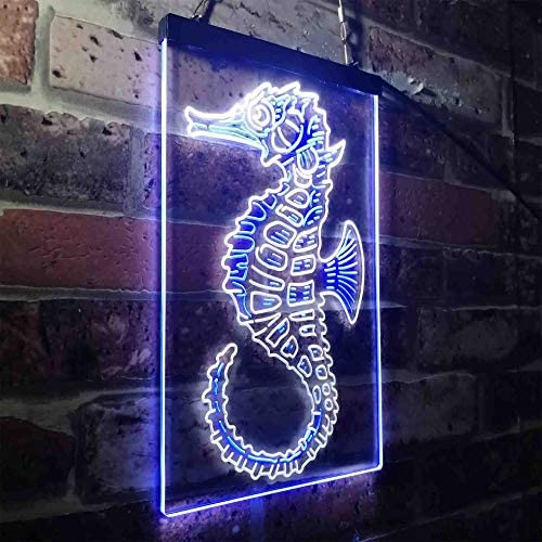 Ocean Decor Beach Seahorse LED Light Sign - Way Up Gifts