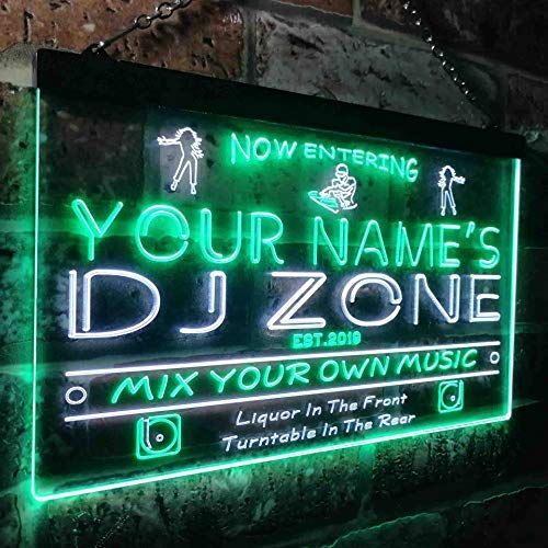 Personalized Music DJ Zone DJ Gift LED Light Sign - Way Up Gifts