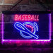 Baseball Man Cave Sports Wall Decor LED Light Sign - Way Up Gifts