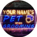 Personalized Paw Print Pet Grooming LED Light Sign - Way Up Gifts