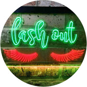 Eyelashes Lash Out Girl Room Beauty Decor LED Light Sign - LED Gift Works
