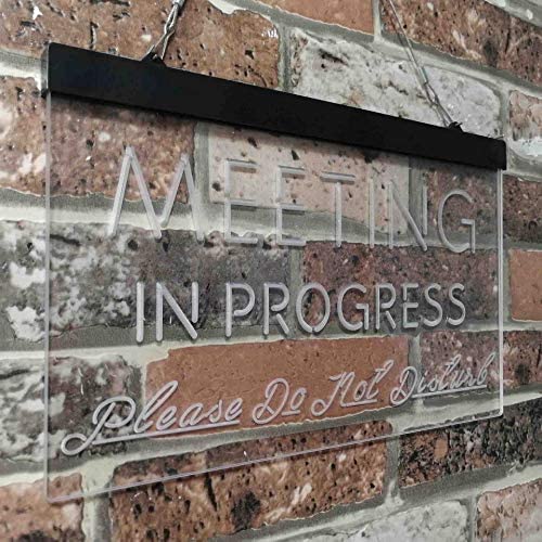 Meeting in Progress Do Not Disturb LED Light Sign - Way Up Gifts