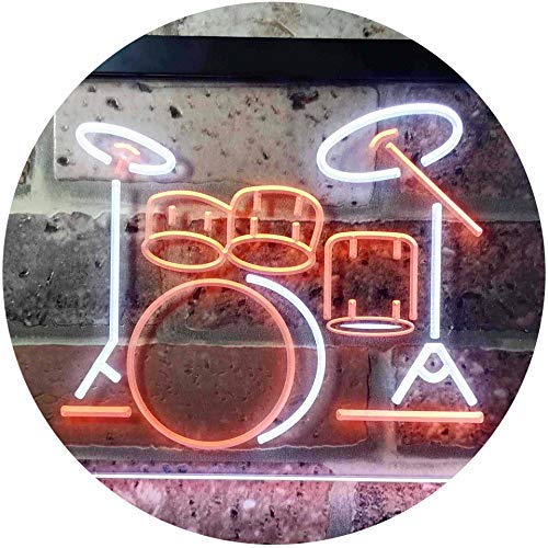 Drum Set Music Instruments LED Light Sign - Way Up Gifts