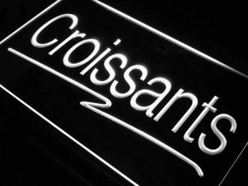 Bakery Cafe Croissants LED Light Sign - LED Gift Works