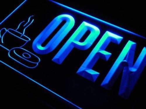 Bakery Coffee Donuts Open LED Light Sign - Way Up Gifts