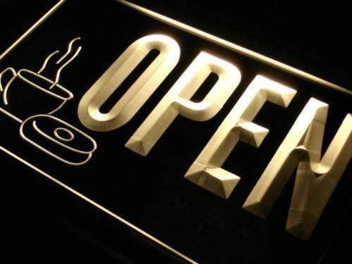 Bakery Coffee Donuts Open LED Light Sign - Way Up Gifts