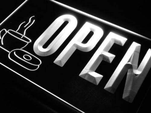 Bakery Coffee Donuts Open LED Light Sign - LED Gift Works